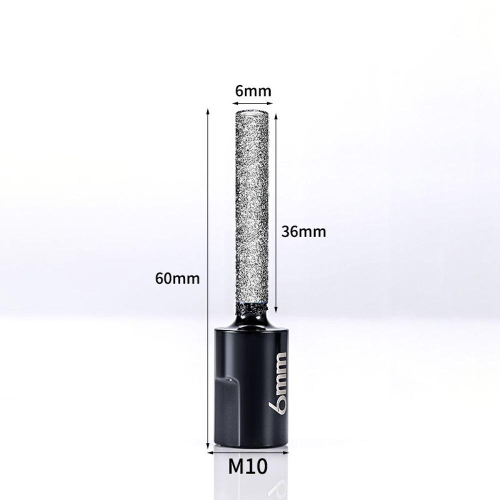 M10 Diamond Brazed Backwater Grinding Wheel Bit 6-12mm Portable Angle Grinder Dry-drilling Bit Angle Grinder Bit