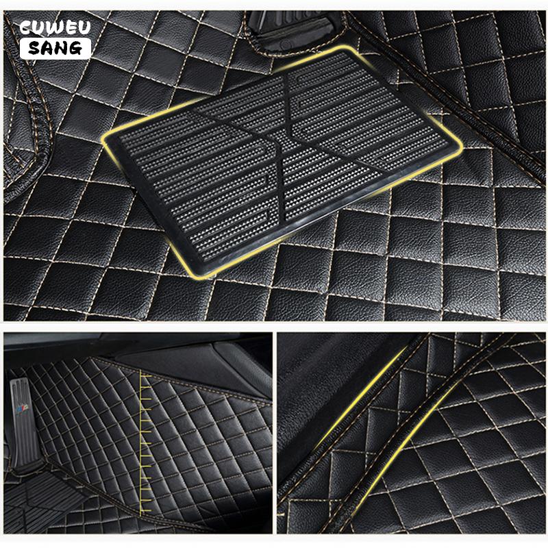 CUWEUSANG Custom Car Floor Mats For Skoda Superb Auto Carpets Foot Coche Accessorie