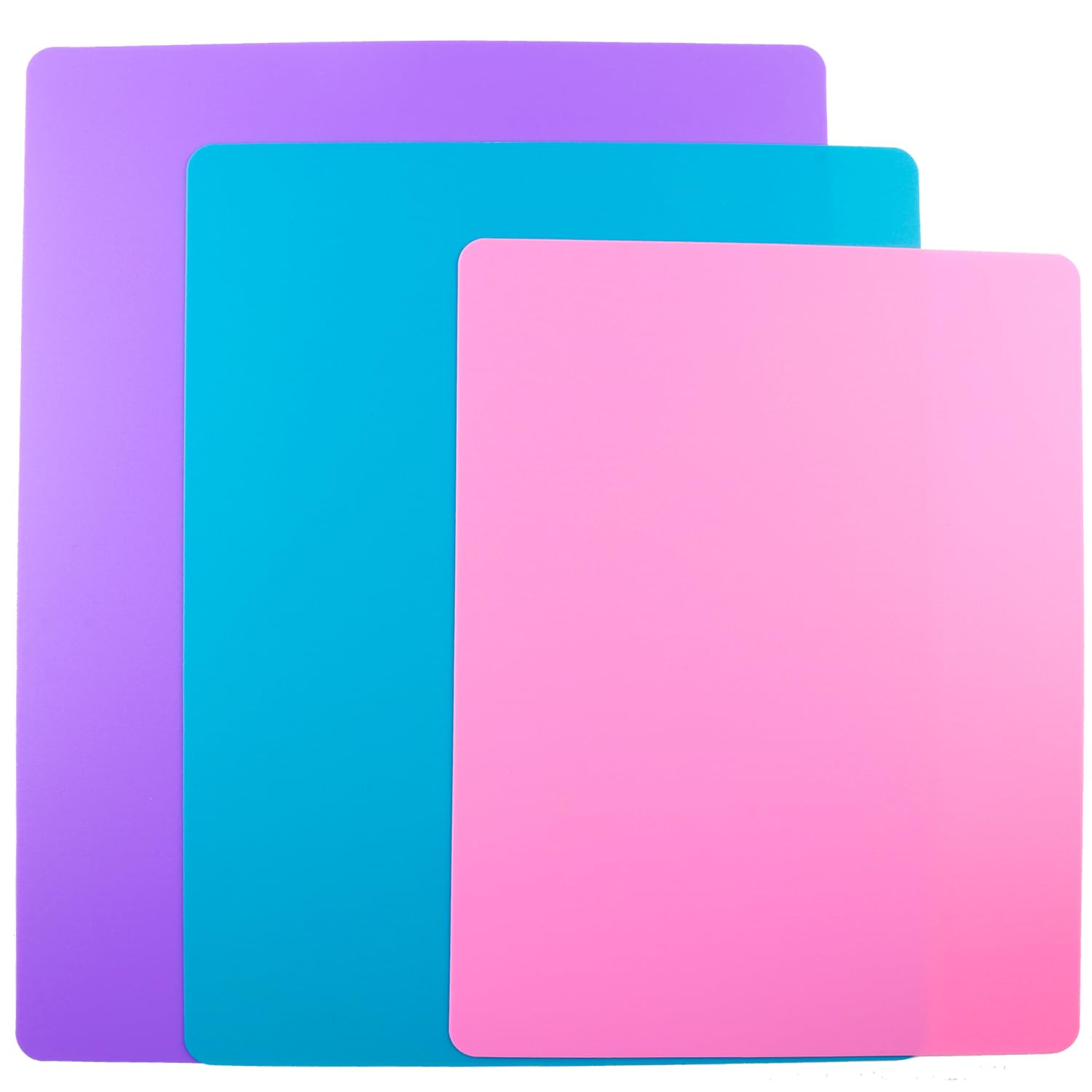4 Pieces Flexible Cutting Board mats, Plastic Cutting Boards for Kitchen Cooking, Cutting board sheets for Meat and Vegetables, Dishwasher Safe 1