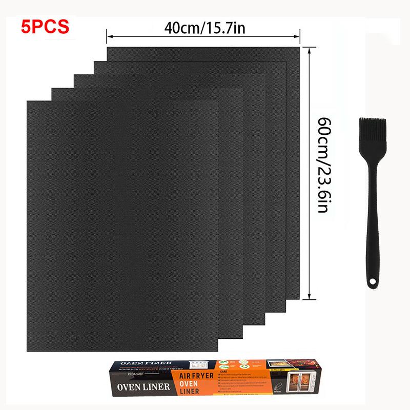 Oven Liners For Bottom Of Electric Gas Oven Reusable Non-Stick Protector Mat Heat Resistant Grill Mats Three Colors Kitchen Bbq