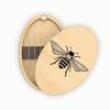 Wooden Material Wooden Magnetic Needle Box Turmeric Color Durable Construction Sewing Tool Organization Box Universal Size