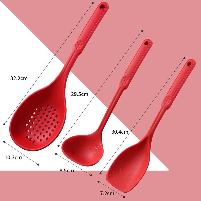 1/2/3PCS Spatule en Silicone Résistante à la Chaleur Cuillère Grattoir Accessoires de Cuisine Multifonctionnels Outil de Cuisine Ustensile Batterie de Cuisine