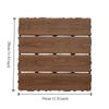27pcs Splicing Solid Wood Flooring and DIY Interconnected Floor Tiles Are Suitable for Outdoor Gardens Terraces Swimming Pools
