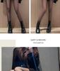 Women's Black Plush Stockings: Thick Winter Leggings, Gray One-Piece, Translucent Pantyhose
