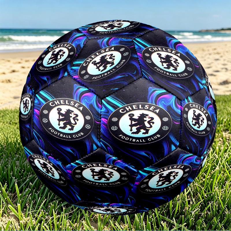 football club F.C Print Size 5 Soccer Ball, PU Wear Resistant Football for Match Training and Daily Practice, Birthday Gift for Soccer Fans