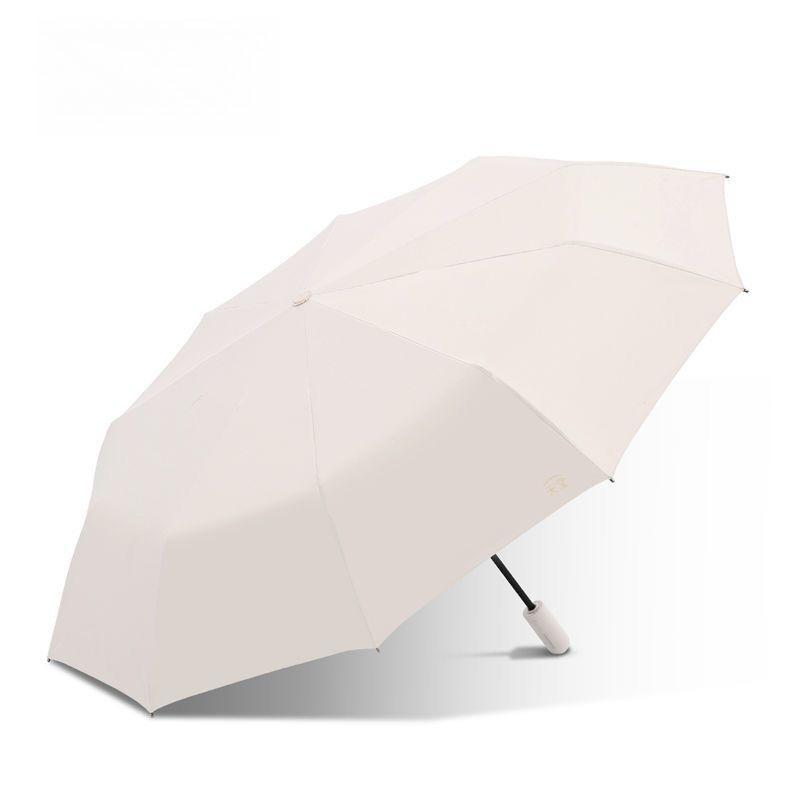 Fully Automatic Folding Reinforced Black Vinyl Sunshade Umbrella Rainproof Windproof Men's Portable Car-mounted Umbrella