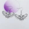 Zinc Zinc Alloy Skull Moth Drop Earrings Lightweight Halloween Dangle Earrings Gothic Earrings  All-Season