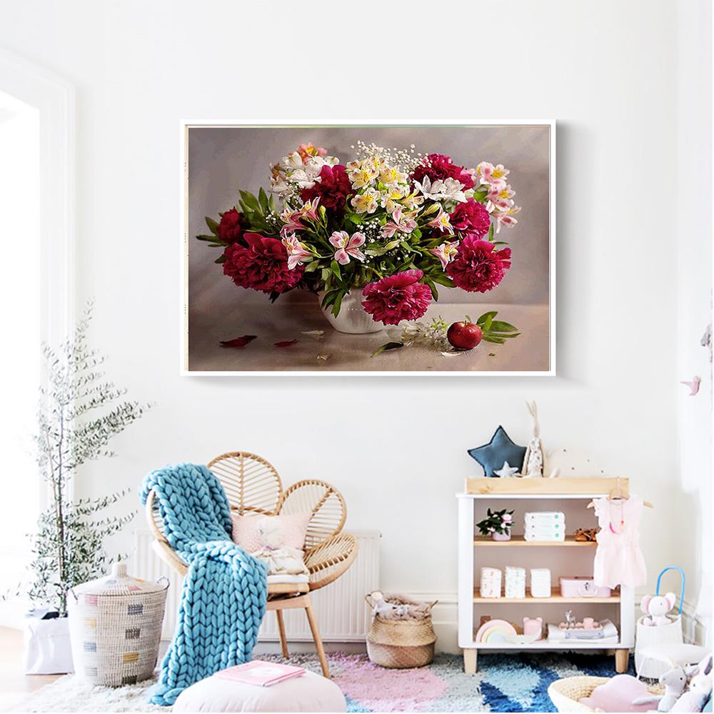 

5D алмазная живопись DIY 5D цветок Алмазная вышивка картина горный хрусталь вышивка крестиком декор 30*40 cm