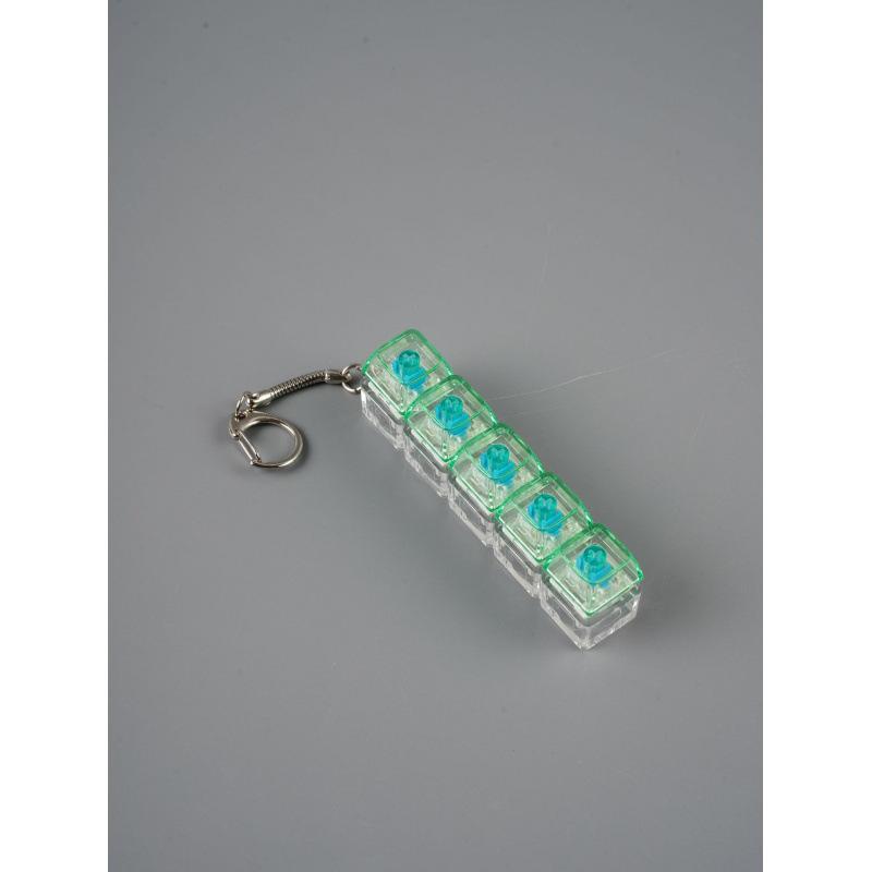 Five-Button Button Decompression Toy Button Shaft Tester Novelty Gadget Keycap Keychain Decompression Button