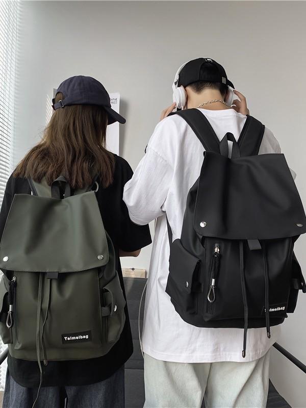 Minimalist Oxford Cloth Backpack For Travel With Feature For Unisex Casual Use