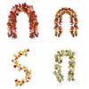 Hanging Fall Wreaths Vine Autumn Leaves Fall Simulation Wreath Vines  Harvest Season