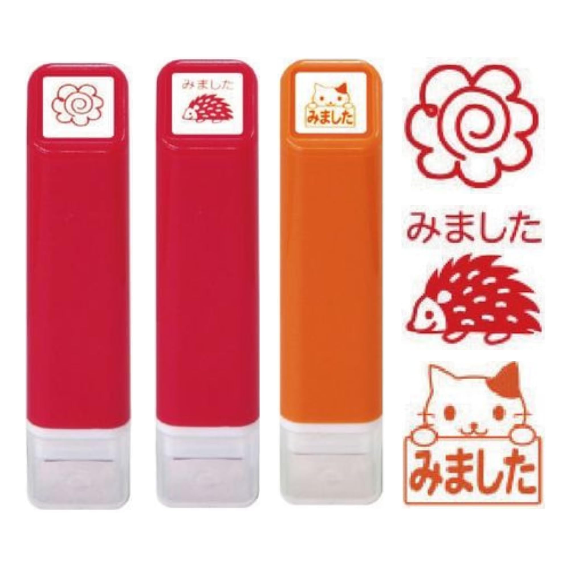 Face Schedule Stamps [Set] Children s (3, 104, Hanamaru, Hedgehog, Cat)
