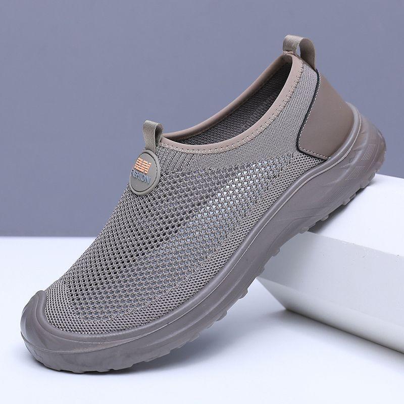 

Летняя сетчатая обувь для мужчин дышащая нескользящая удобная и повседневная обувь 45