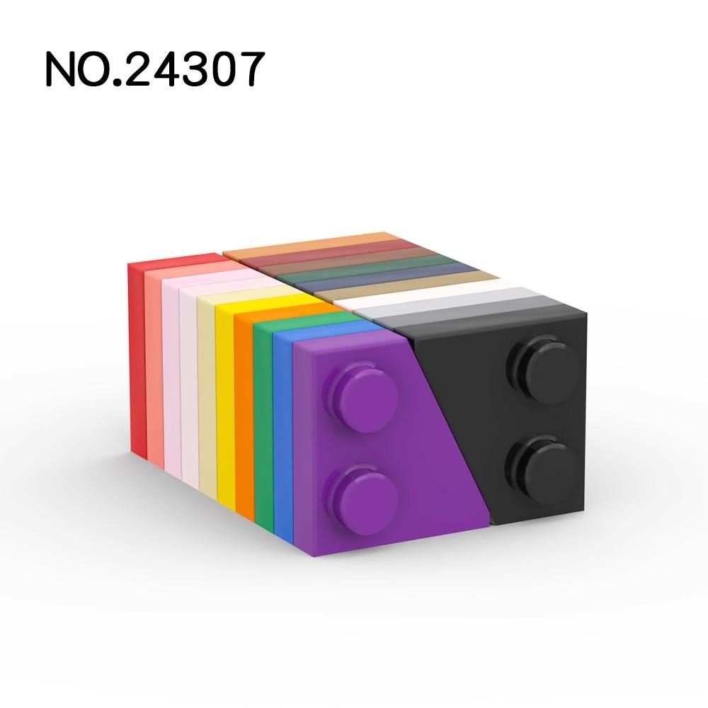 100pcs building Blocks 24307 Wedge Plate 2x2 Right Collections Bulk Modular GBC Toy per High-Tech MOC Set
