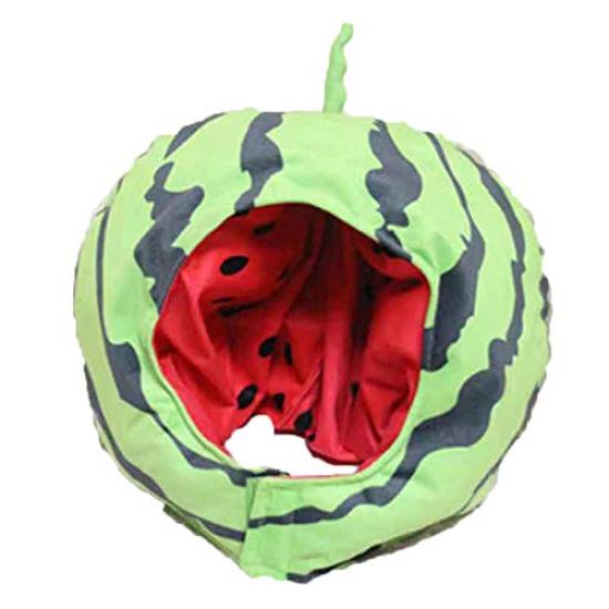 [Bestmaple] Casquette Tomate Peluche Coiffe Chapeau Pastèque (Pastèque)