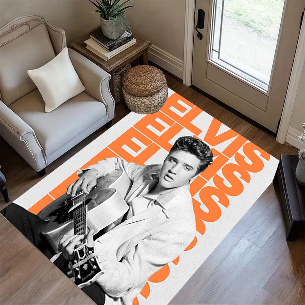 Elvis Presley Performance Floor Mat Design for Bedrooms Outdoor Living Rooms Playrooms Anti-slip Rug Decorate Offices Birthday/Christmas Gift