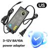 3-12V 8A Güç Kaynağı Adaptörü Evrensel AC'den DC'ye Dönüştürücü Transformatör Güç Kaynağı Dönüştürücü LED Şerit Işık Router için