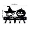 1pc Exquisite Metal Decorative Hook and Practical Storage Rack, Special Halloween Decorative Hook in Horror Pumpkin Shape