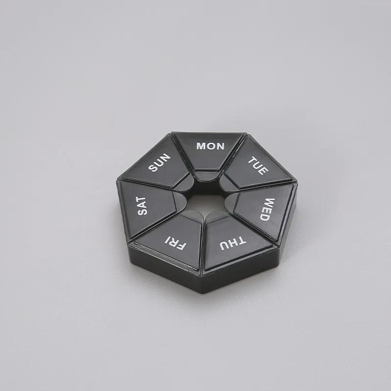 7 Days 7 Grids Medicine Mini Portable Pills Organizer Weekly Tablet Holder Portable Container Organizer Storage Tablets