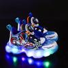 Scarpe stile giovanile Scarpe da corsa luminose per ragazzi Bambini Età 4-16 Sneakers in rete traspirante con fibbia rotante Leggere Antiscivolo Outdoor