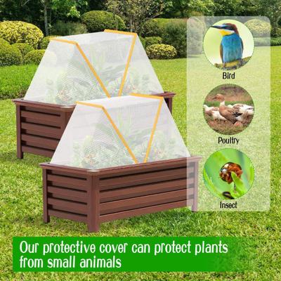 Foldable Plant Tent for Raised Beds Freeze Protection Garden Plants Cover Portable Mini Greenhouse for Protecting Fruit Seedlings Vegetable Rows