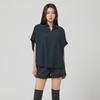 LAP Open Collar Oversized Blouse Ar3Wb862