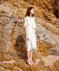 Aiseugadeuneiogongpal Crepe Knee Length Skirt_Ecru