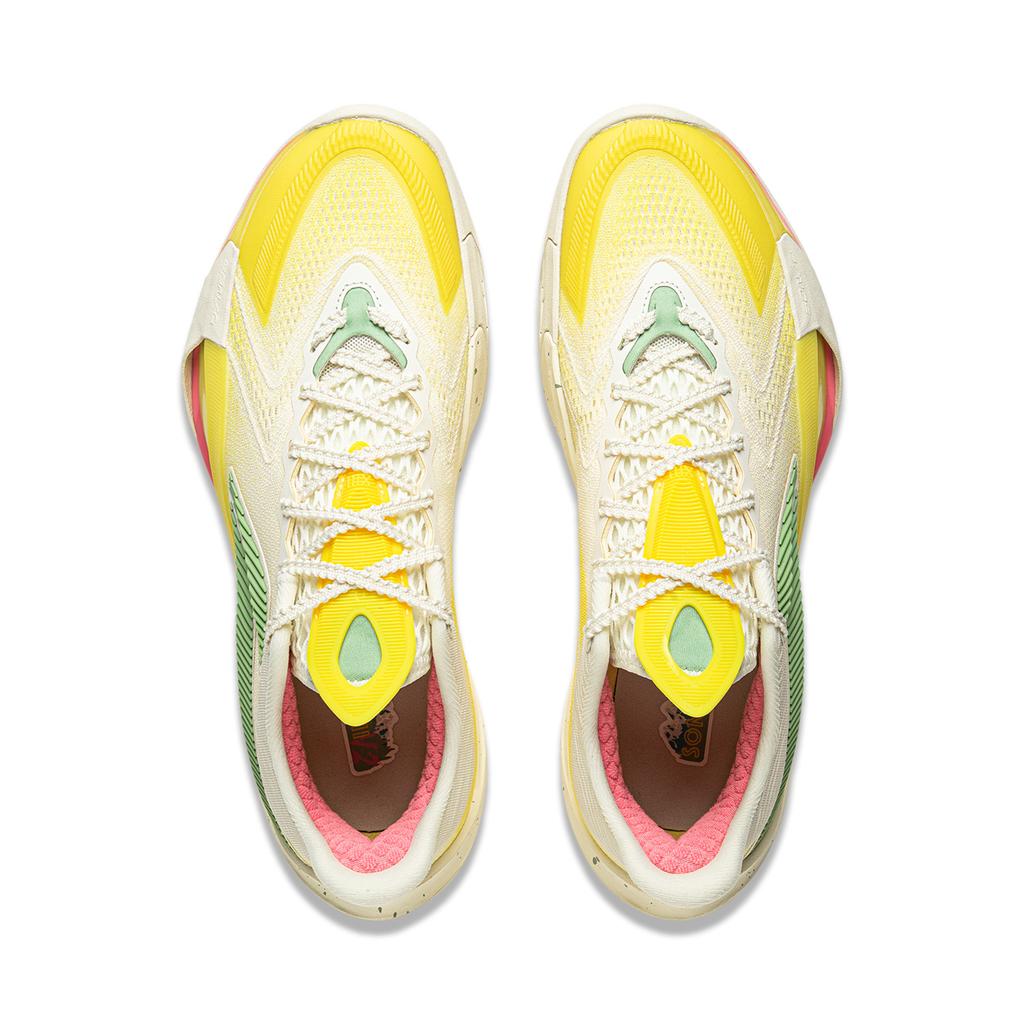Li Ning Sonic 13v2 Dämpfend Rutschfest Abriebfest Atmungsaktiv Rückprall Grip Niedrig geschnittene Basketballschuhe Herren ABAV075-4