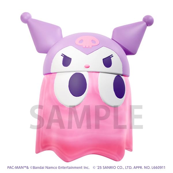 MegaHouse X Sanrio Characters Chibi Collect Figure 2 Clear Color Approximately 33mm PVC Painted Finished Figure Pac-Man Vol. Ver. (BOX)