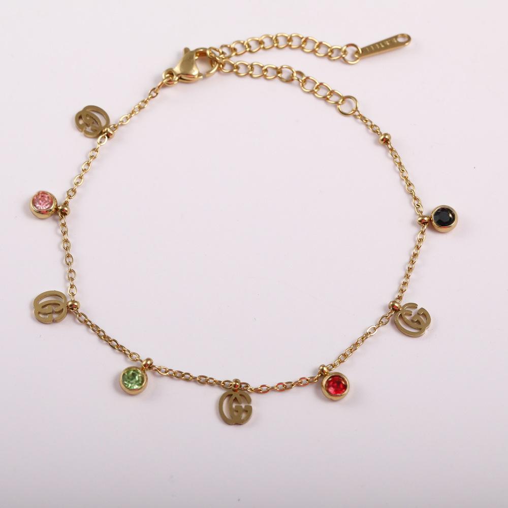Elegant Women's Stainless Steel Zircon Bracelet – Luxurious, Timeless Design, High-End Style