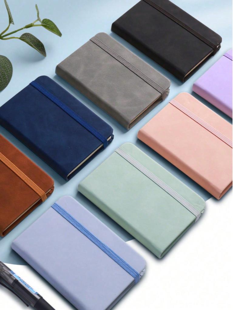 A5/A7 Hardcover Notebook Set - PU Leather Cover, 200 Pages/100 Pages, Suitable For School, University, Work, Travel - Lined Notebook, 