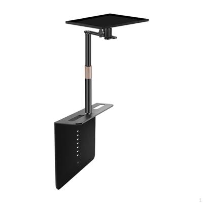 Projector Stand Adjustable Height with Metal Tray Iron Mount Base Bracket Holder
