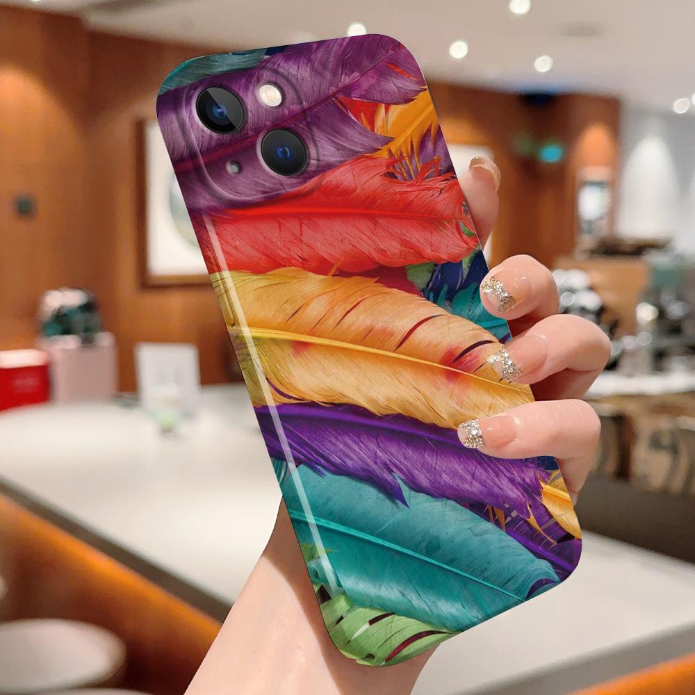 Samsung Galaxy A52 iPhone 11 Xiaomi Redmi VIVO OPPO Realme Huawei Infinix Darbeye Dayanıklı Ultra İnce Sert Kapak için Şık Yıldızlı Degrade Telefon Kılıfı