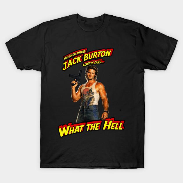 

Men Black Print T-shirt Jack Burton No-Cut Transfer Paper Print Cotton Tshirt 3XL чорний