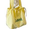 Bag Women's New Alphabet Flower Nylon One Shoulder Crossbody Bag Casual Versatile Drawstring Large Capacity Tote Bag