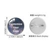 Custom Logo Time Gem Brooch, Business Gift Event Souvenir Fashion Accessory Pin