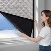 Winter Thermal Curtains with Insulation Cotton, Cold-proof Window Insulation Film, Thickened Soundproof and Blackout Curtains