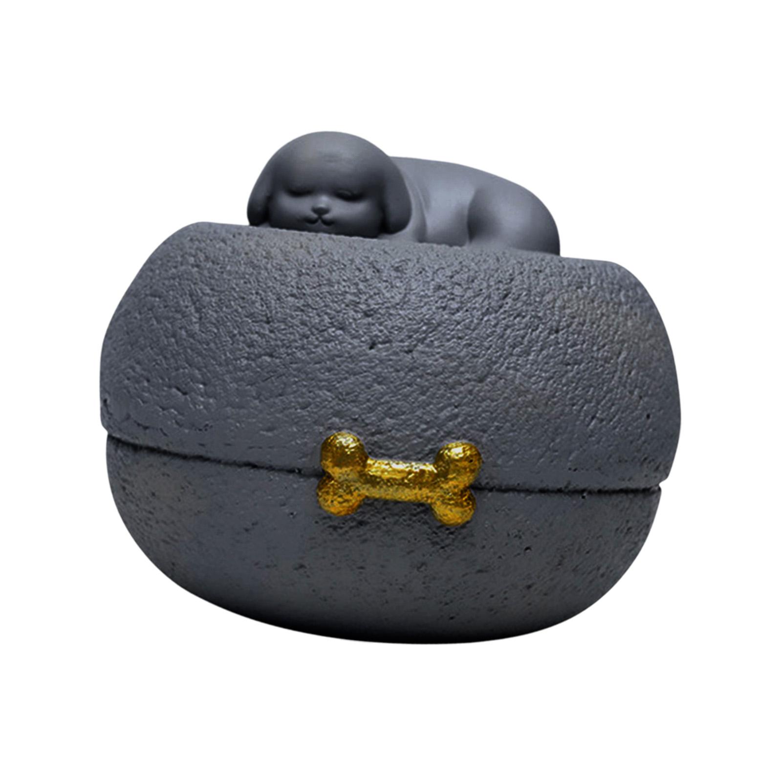 

Pet Urn Cremation Memorial Urn Casket Memorable Sculpture Memorial Pets Gift Memorial Keepsake Box for Pets Ashes Commemorate