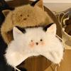 Plush Faux Fur Bucket Hat Korean Women Fluffy Hat Autumn Pompom Beanie Cap  Outdoor