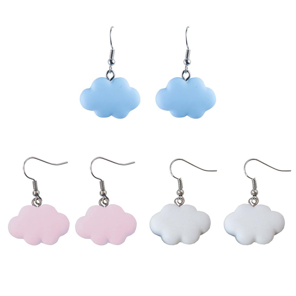 Damen Form Ohrringe Mädchen Harz Ohrhaken Legierung Stecker Ohrring Schmuck Feiertag Geburtstagsgeschenk