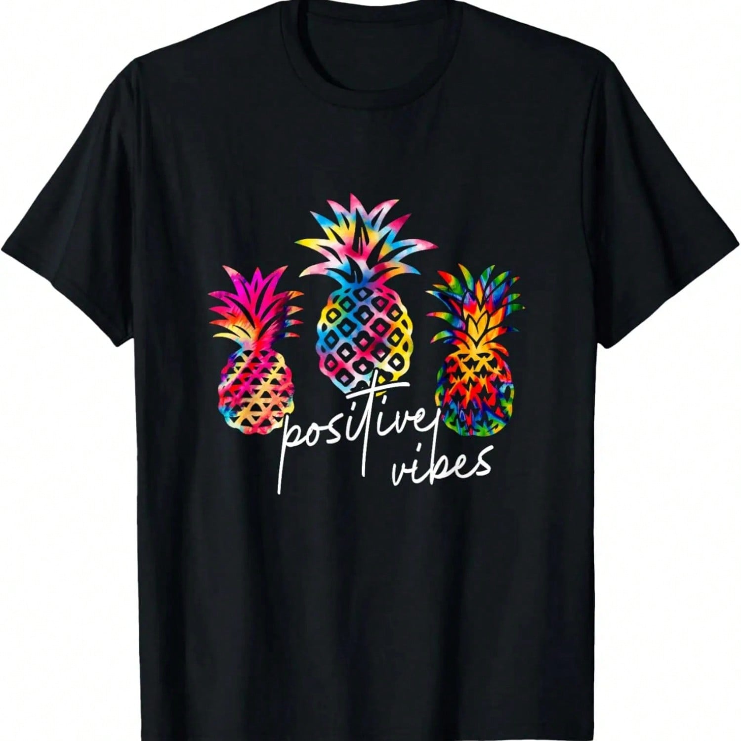Stay Positive Shark Ball T-Shirt Rapper Graphic Tees Sweat Gifts For Friend T Shirts For Graphic S разноцветный