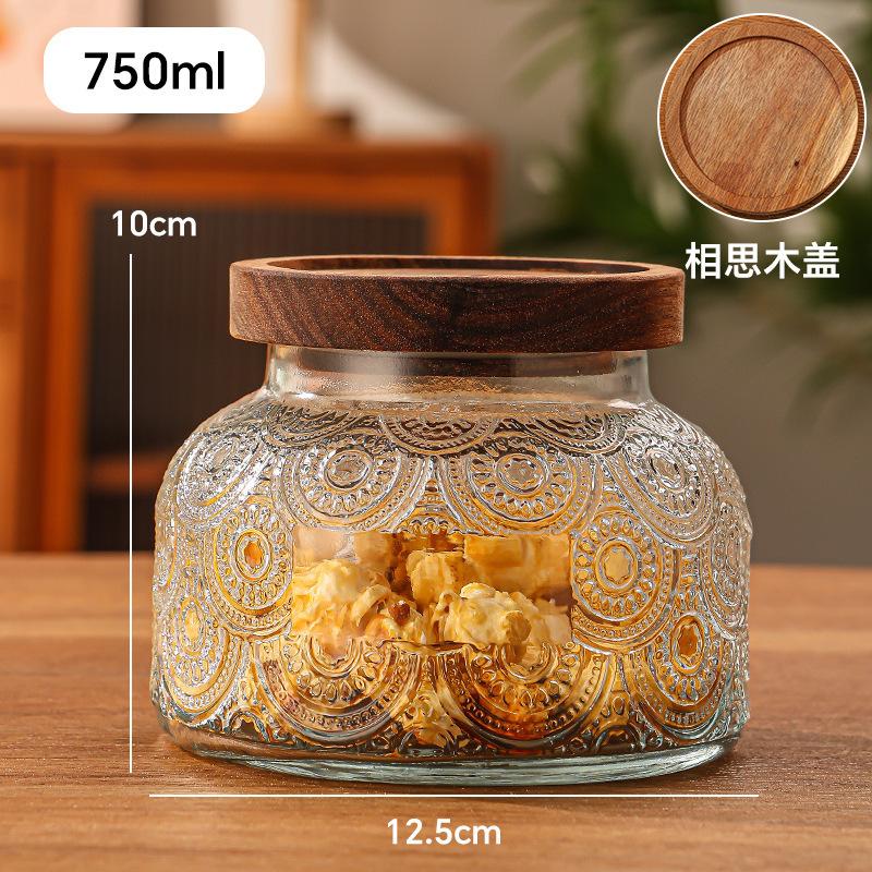 

Банки для кофе Винтажная стеклянная банка для хранения в форме подсолнуха Стеклянные герметичные банки для закусок Конфеты Зерна Лекарственные материалы Приправы