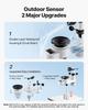5-in-1 Wi-Fi Weather Station, 190.5 mm VA Display, Wireless Solar Powered Outdoor Sensor, Rain Gauge, Indoor Outdoor for Weather Forecast, Wind Speed