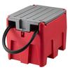 Portable Diesel Tank, 220L Capacity & 10.6 GPM Flow Rate, Fuel Tank with 12V Electric Transfer Pump and 4m Rubber Hose, PE Diesel Transfer Tanks for