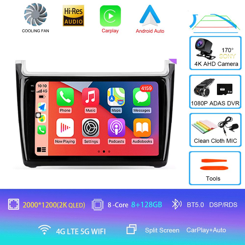 Android 14 For Volkswagen POLO 5 2008 - 2020 Car Radio Multimedia Video Player Navigation Stereo GPS No 2din