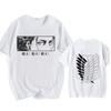 Attack On Titan Japanese Anime T-Shirts For Men And Women, Printed Cotton Short Sleeve T-Shirts, Oversized Fashion T-Shirts