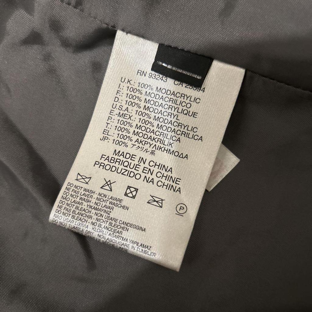 [USED] Excellent condition DIESEL faux fur coat in black and white