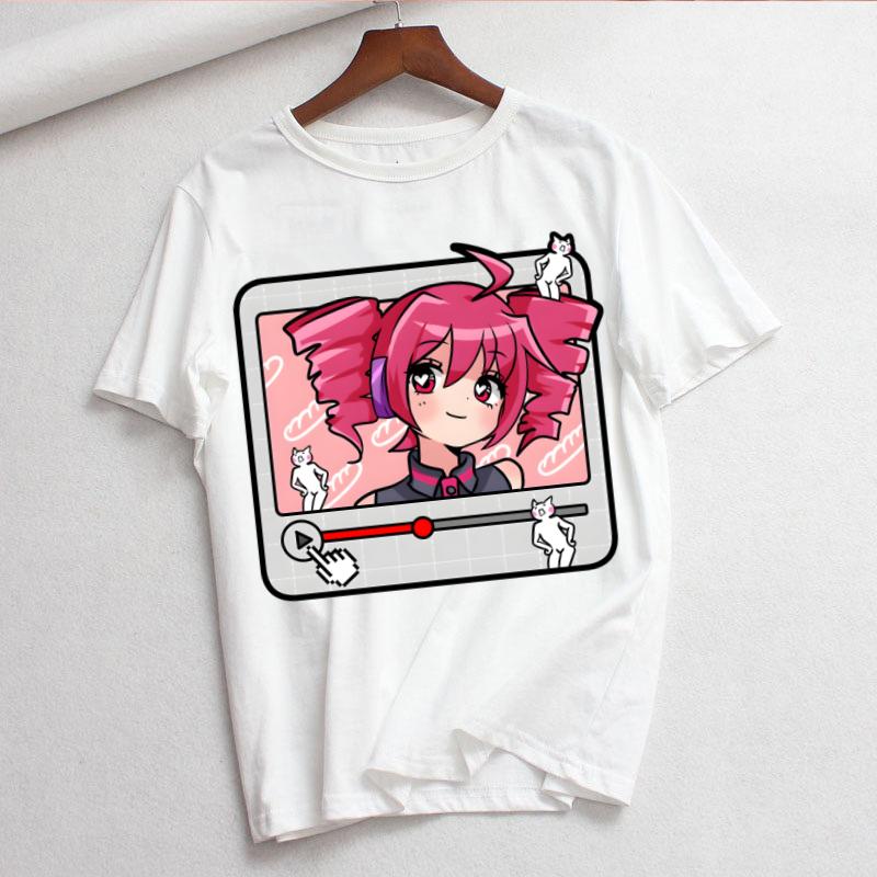 Аниме Женщины Мультфильм Мама Лето Принт Женская Футболка Топ Футболка Женские Женская Графическая Женская Футболка Футболка S