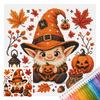 11CT Stamped Cross Stitch Kit 26x26cm Holiday Series 3-Strand Cotton Thread Needlework Embroidery Set
