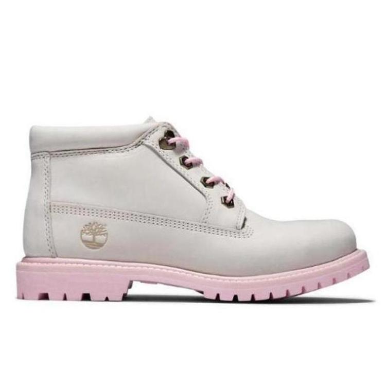 (WMNS) Timberland Womens Nellie Chukka Double Waterproof Boot 'White Pink' Women's A28H7143